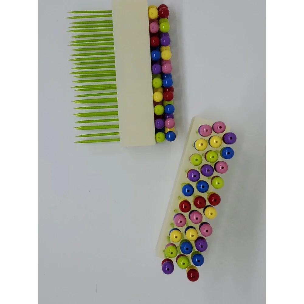 Colorful Cocktail Party Picks Beaded Charcuterie Hors Doeuvres Bends Holder 60ct
